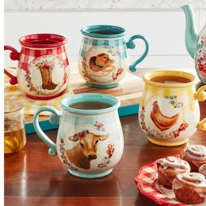 ❤️ New Gingham Novelty 16 Oz Mugs